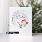Penny Black Bundled Snowman Clear Stamps 31-250 warm wishes card