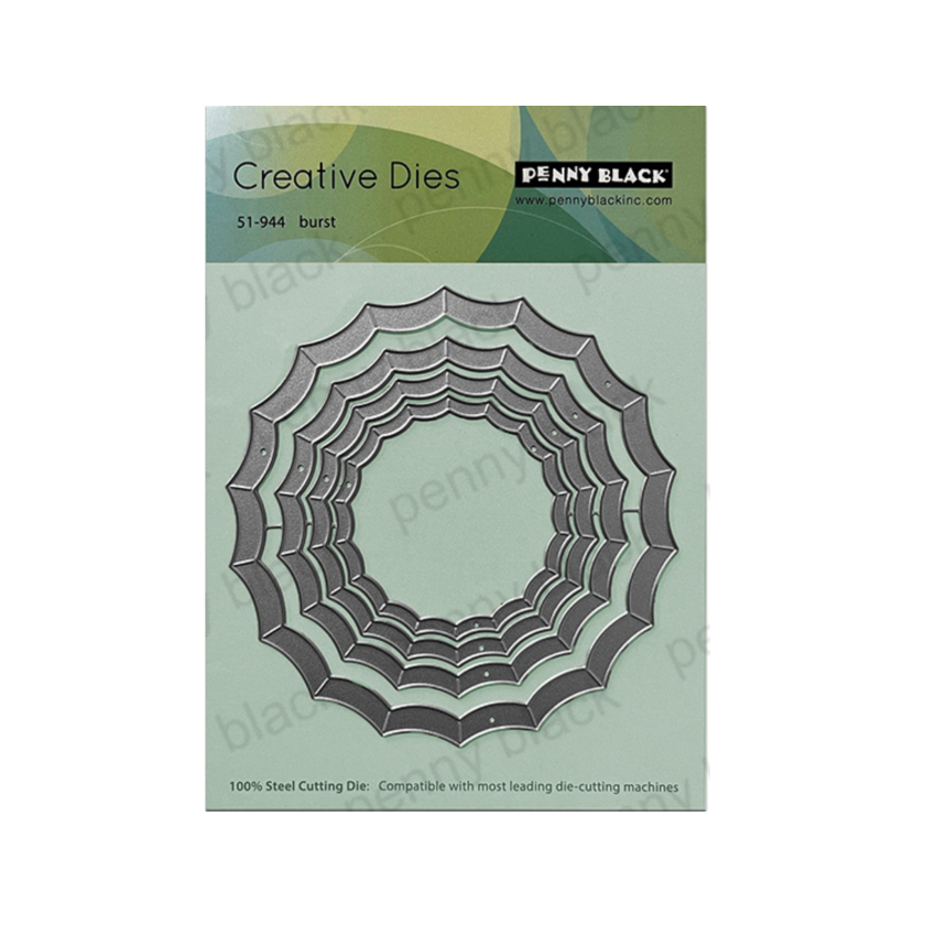 Penny Black Burst Thin Metal Creative Dies 51-944