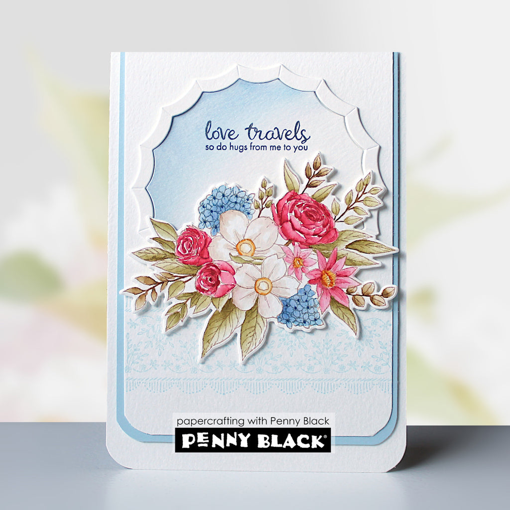 Penny Black Burst Thin Metal Creative Dies 51-944 flowers