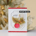 Penny Black Candlelight Clear Stamp and Die Set candle