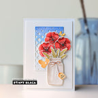 Penny Black Canning Jar Clear Stamp and Die Set friend