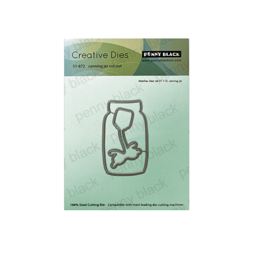 Penny Black Canning Jar Clear Stamp and Die Set image 2