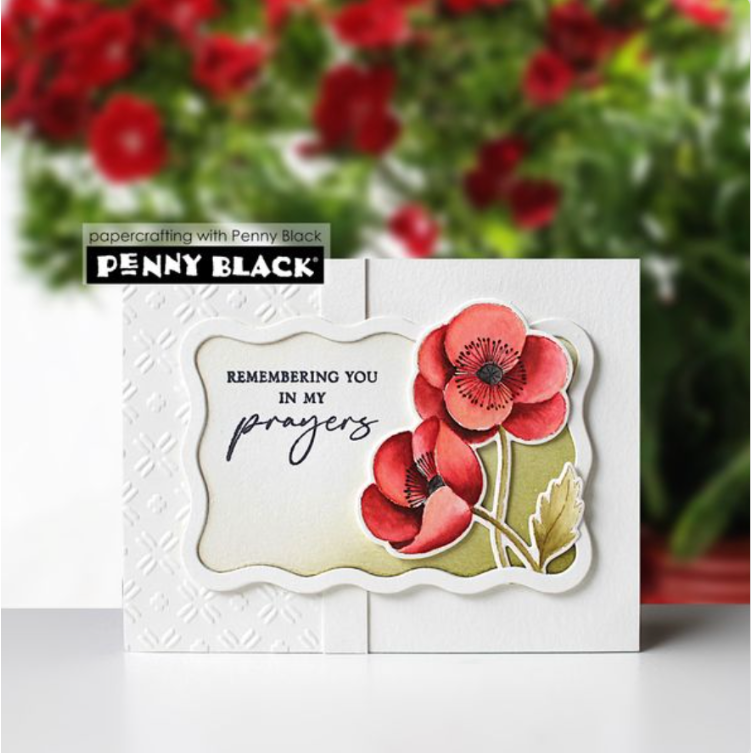 Penny Black Cardinal Liquid Watercolor 75-031 poppies