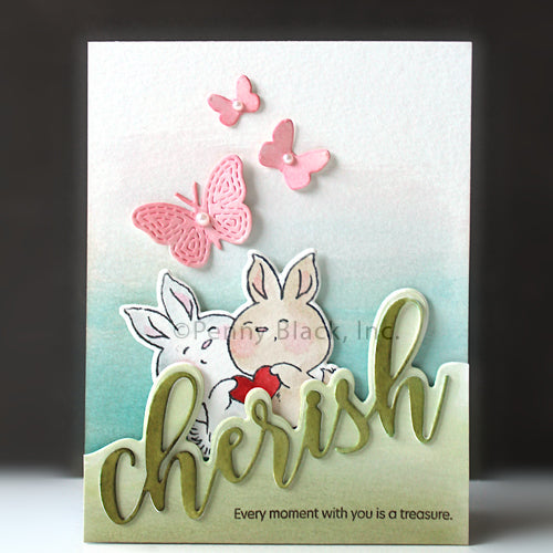 Penny Black Cherish Builder Clear Stamps 31-120 bunnies