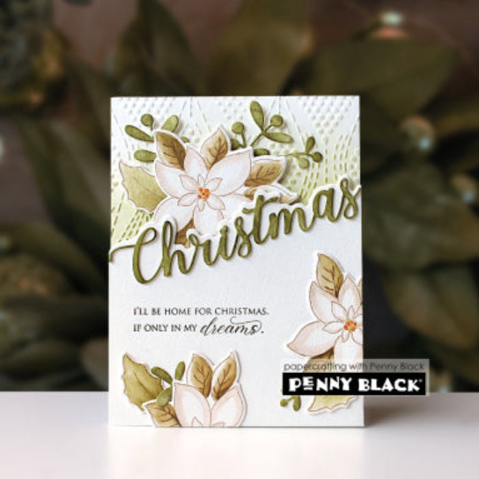 Penny Black Christmas Blessings Clear Stamps 31-167 flowers