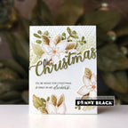 Penny Black Christmas Blessings Clear Stamps 31-167 flowers