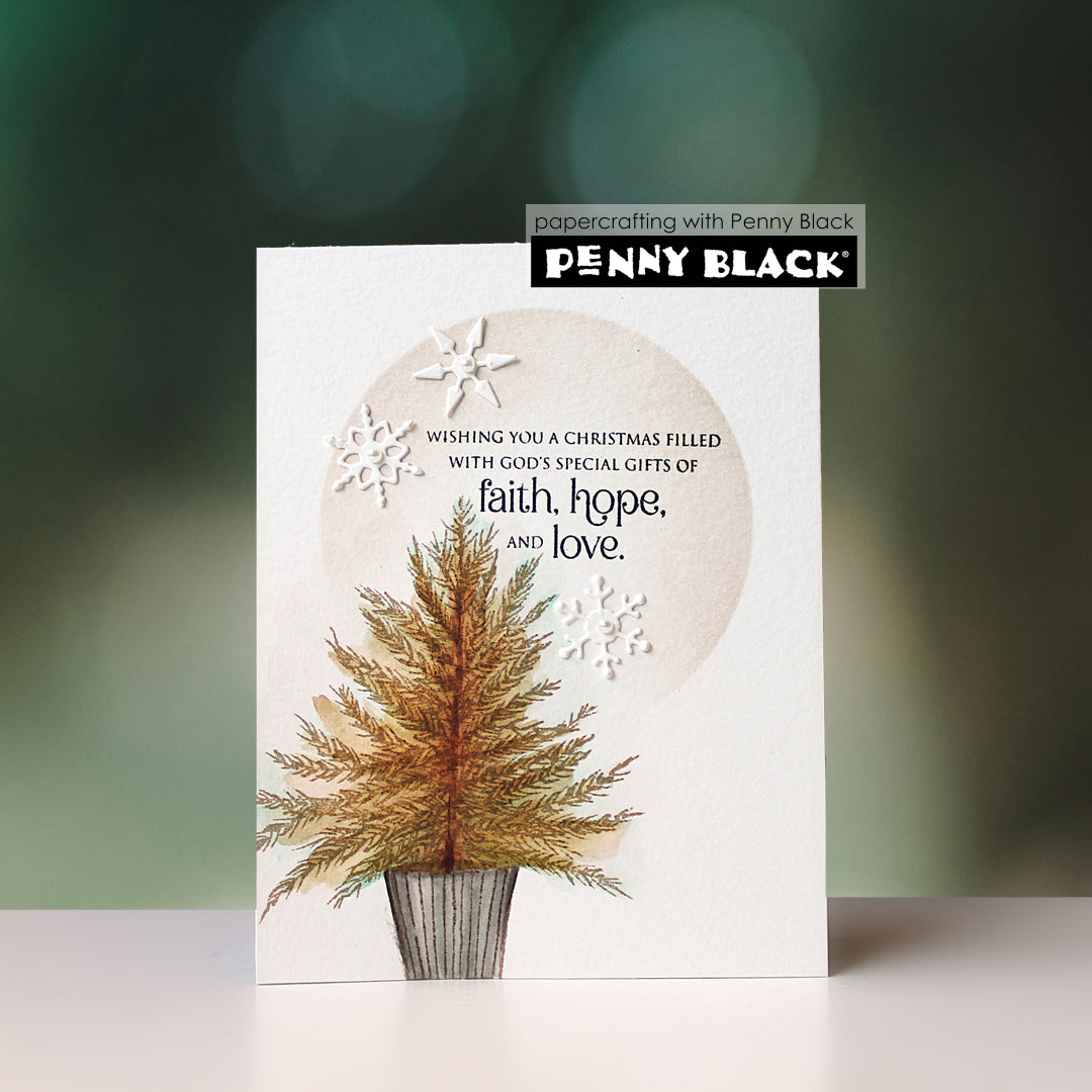Penny Black Christmas Blessings Clear Stamps 31-167 love