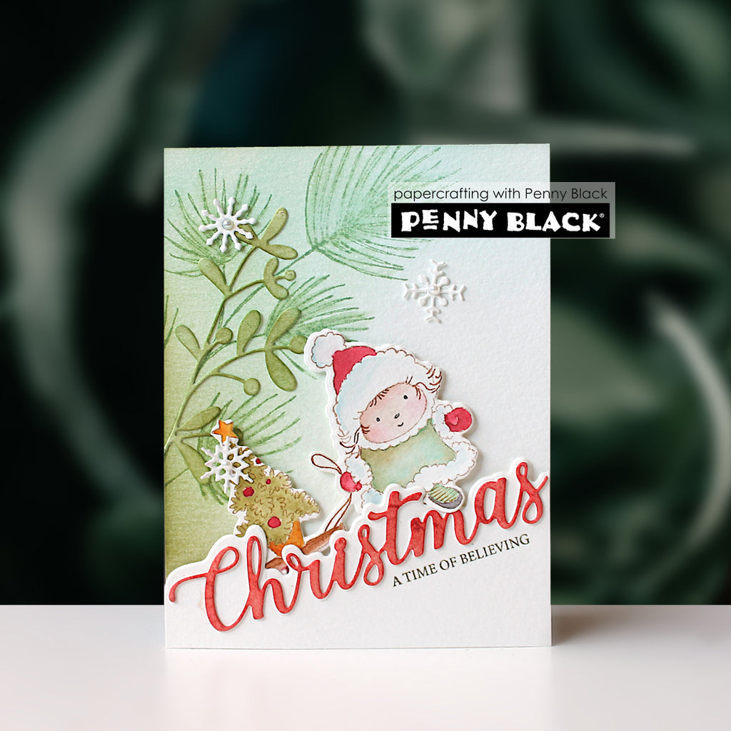 Penny Black Christmas Edger Dies 51-925 greenery