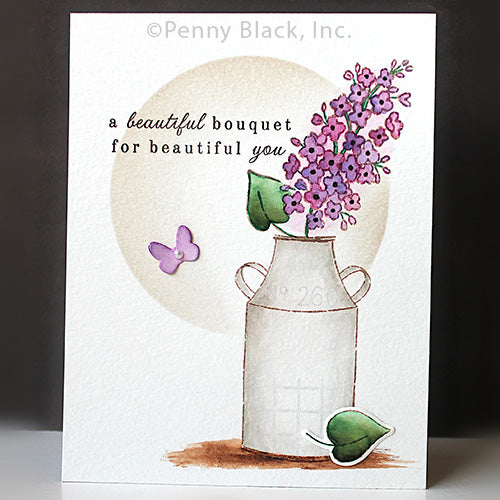 Penny Black Country Bouquet Clear Stamps 31-106 butterfly