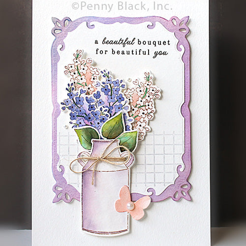 Penny Black Country Bouquet Cut Outs Coordinating Dies 51-866 flowers
