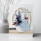 Penny Black Cozy Comfort Clear Stamp and Cut Out Die Set trees
