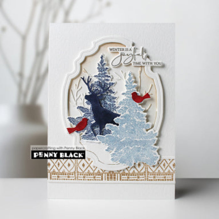 Penny Black Cozy Comfort Clear Stamps 31-176 trees