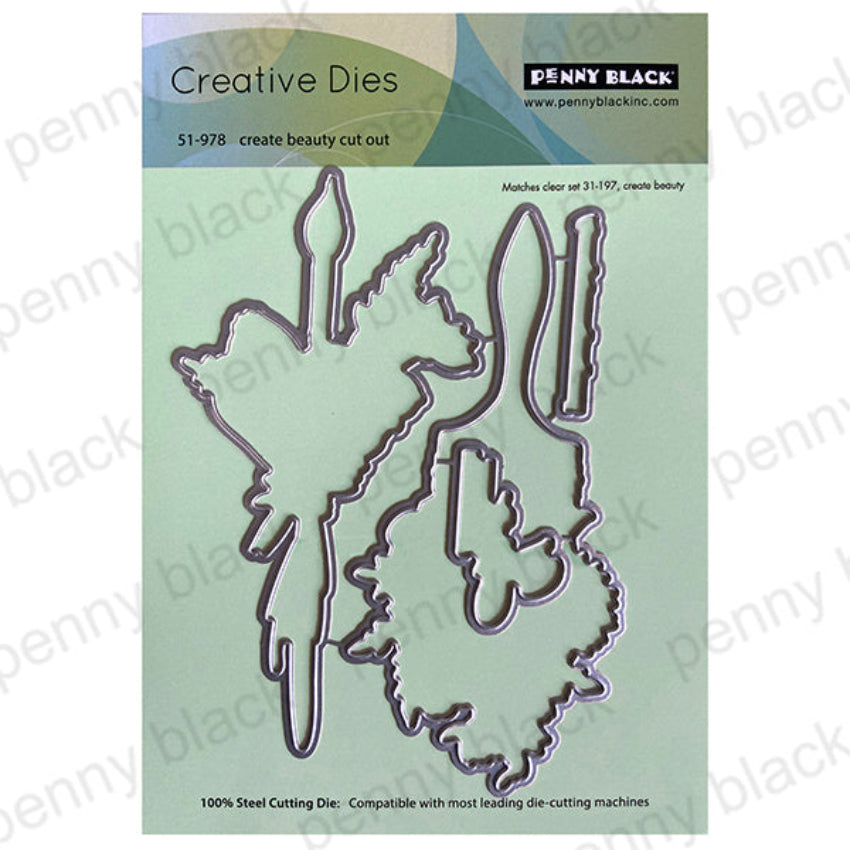 Penny Black Create Beauty Clear Stamp and Die Set image 2
