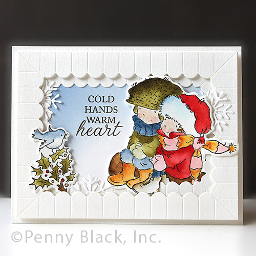 Penny Black Cuddle Up Cut Out Dies 51-848 blue bird