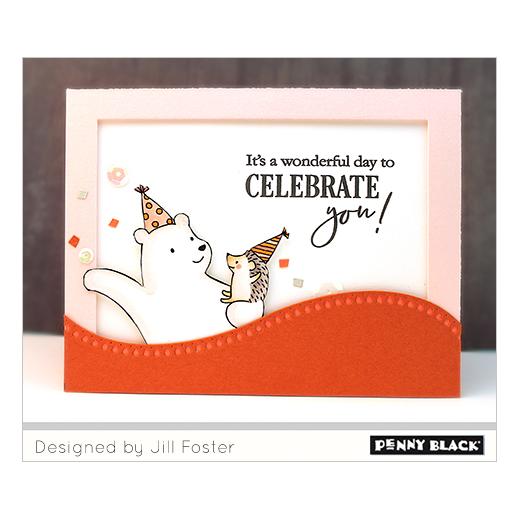 Penny Black Curved Stitch Thin Metal Creative Dies 51 435 celebrate