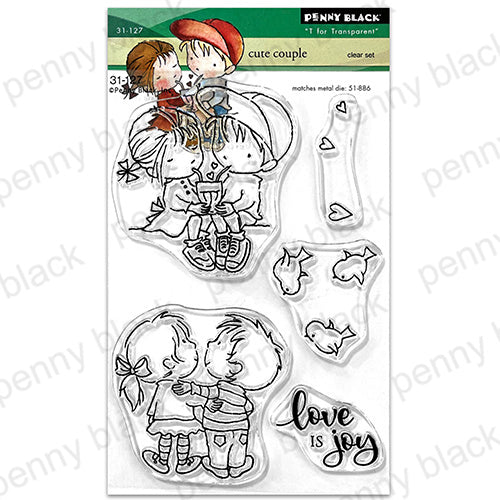 Penny Black Cute Couple Clear Stamps 31-127