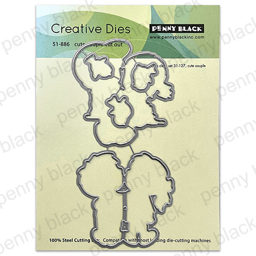 Penny Black Cute Couple Cut Outs Coordinating Dies 51-886