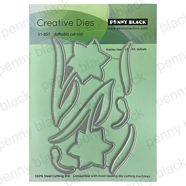 Penny Black Daffodils Clear Stamp and Die Set image 2