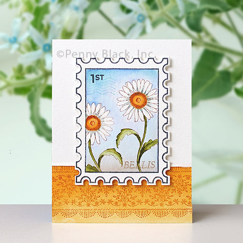 Penny Black Dainty Daisies Clear Stamps 31-101 postage stamp