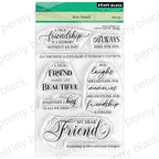 Penny Black Dear Friend Clear Stamp and Die Set image 1