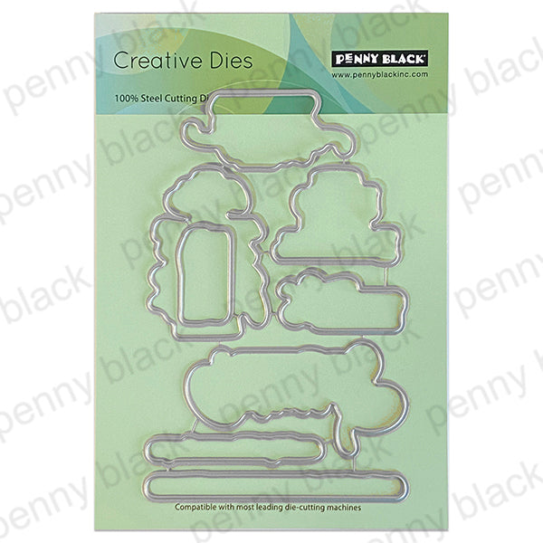 Penny Black Dear Friend Clear Stamp and Die Set image 2