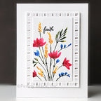 Penny Black Delicate Blossoms Cling Stamp 40-953 faith