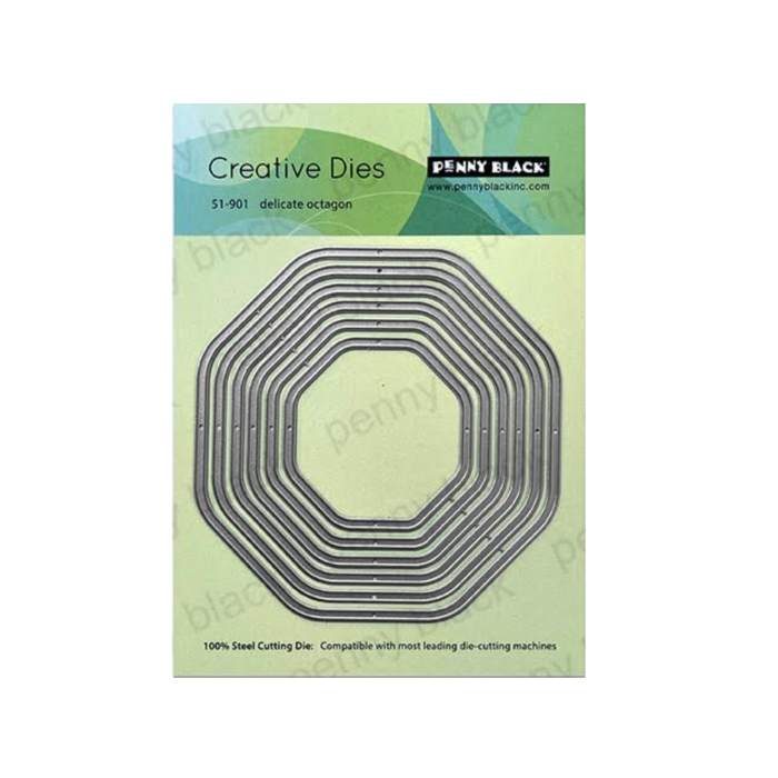 Penny Black Delicate Octagon Thin Metal Creative Dies 51-901