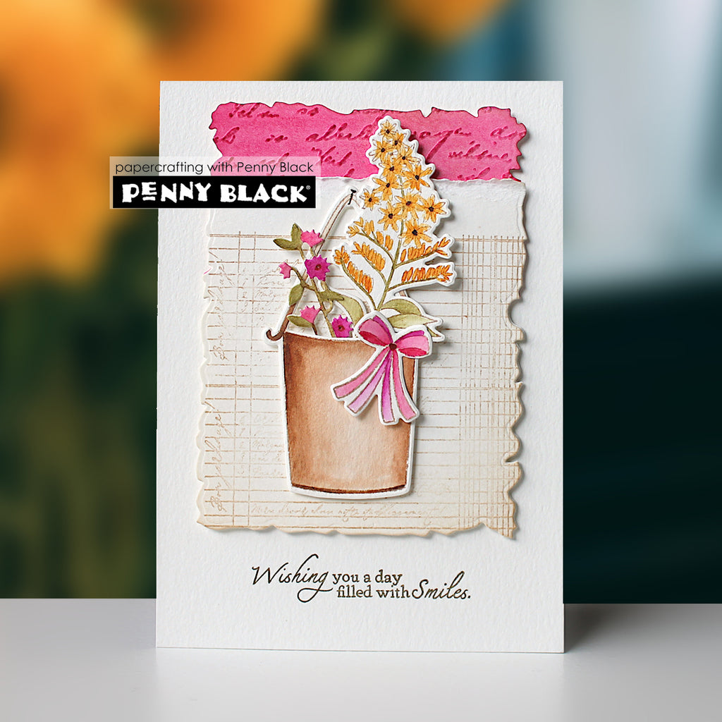 Penny Black Delighted Cut Out Thin Metal Creative Dies 51-874 flowers