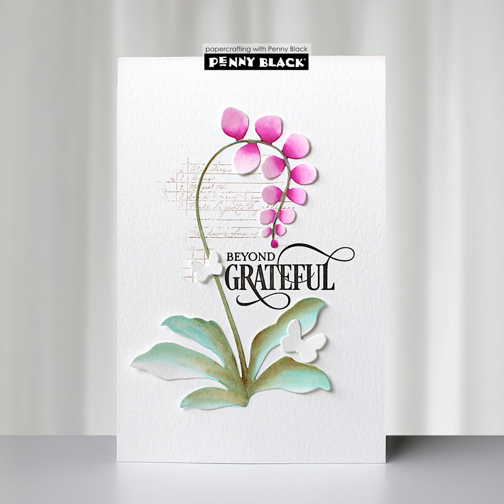 Penny Black Demure Orchid Thin Metal Creative Dies 51-916 grateful