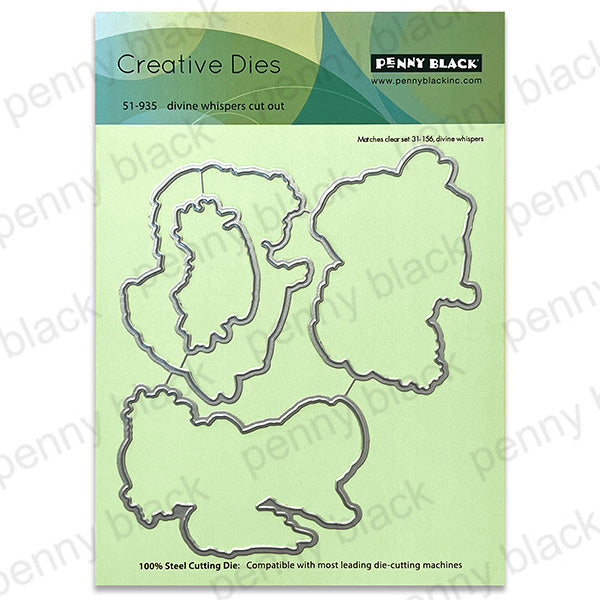 Penny Black Divine Whispers Clear Stamp and Die Set image 2