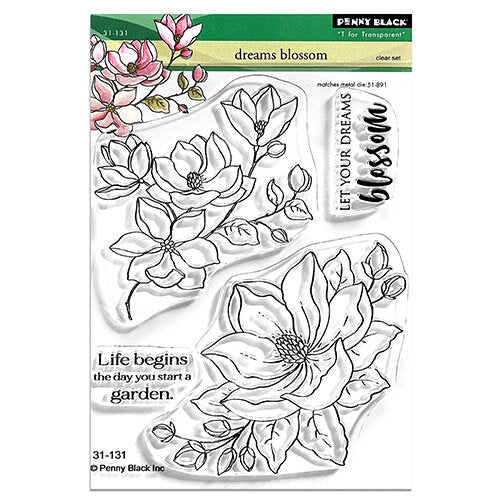 Penny Black Dreams Blossom Clear Stamp and Die Set 1 product image