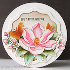 Penny Black Dreams Blossom Clear Stamps 31-131 butterflies