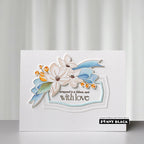 Penny Black Elegant Beauty Clear Stamps 31-227 blue bow