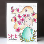 Penny Black Enchanting Cling Stamp 40-957 shine