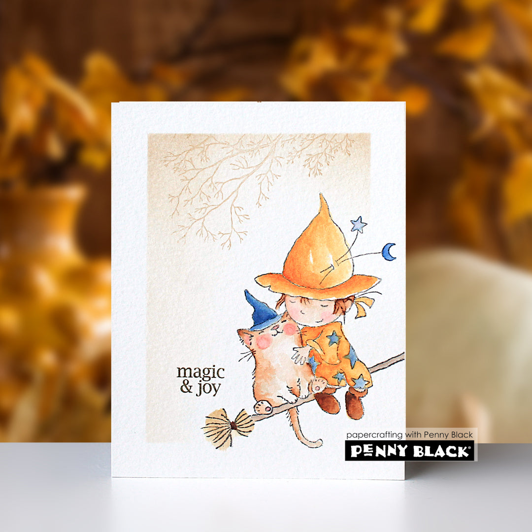 Penny Black Fab-Boo-Lous Clear Stamp and Die Set magic