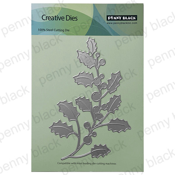 Penny Black Fanning Holly Die 52-042