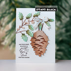 Penny Black Fanning Holly Die 52-042 faith hope love card