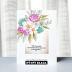 Penny Black Favorite Flowers Clear Stamp and Die Set lucky