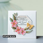 Penny Black Favorite Flowers Clear Stamps 31-226 butterfly
