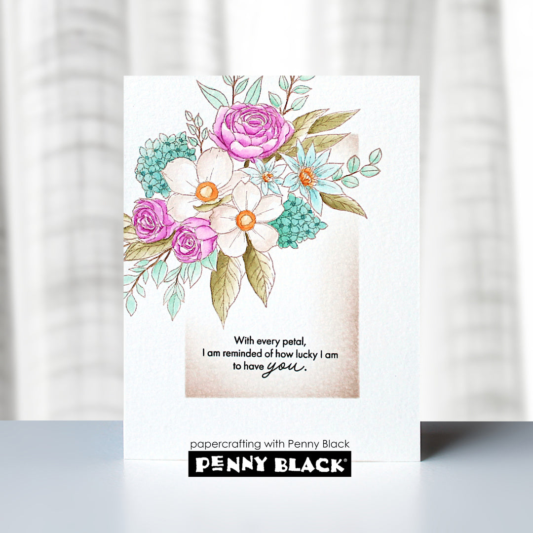 Penny Black Favorite Flowers Clear Stamps 31-226 lucky