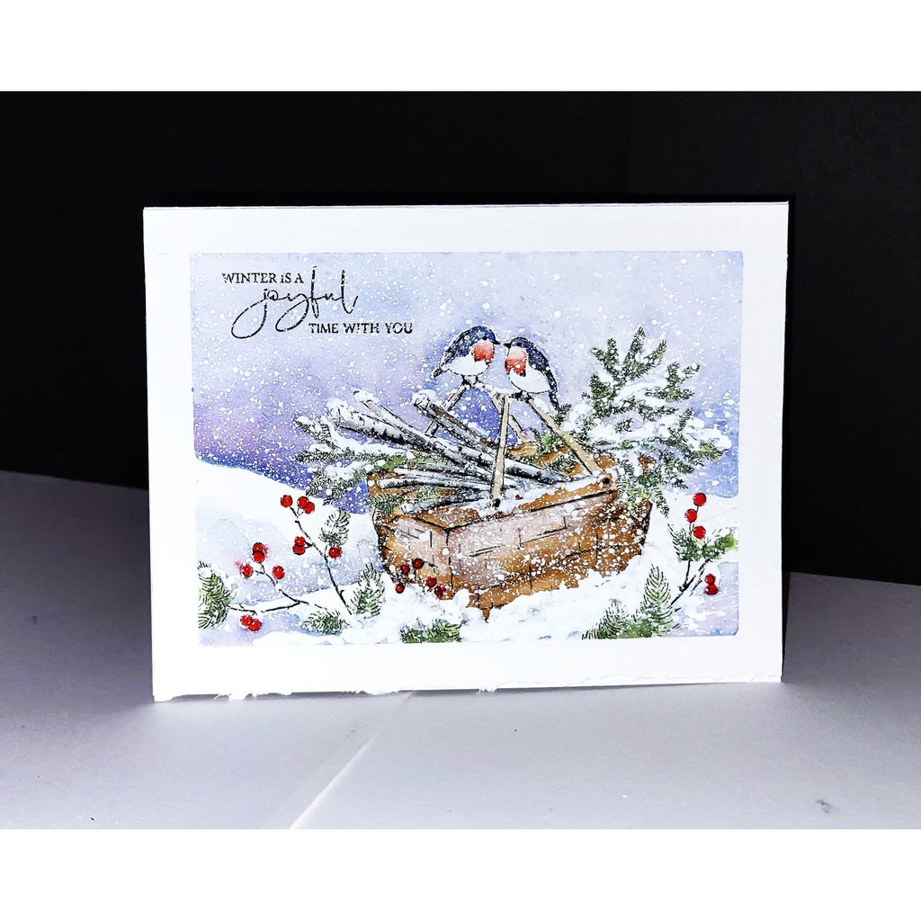 Penny Black Feathered Friendship Clear Stamps 31-170 joyful