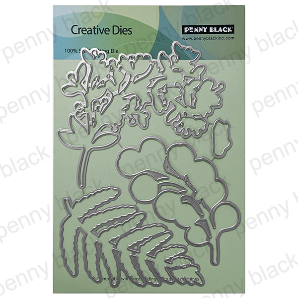 Penny Black Festive Frond Clear Stamp and Die Set product image 2