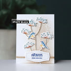 Penny Black Find A Song Clear Stamps 31-140 blue birds