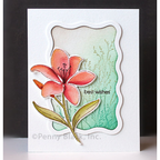 Penny Black Finest Petals Clear Stamp and Die Set best wishes