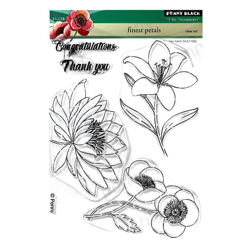 Penny Black Finest Petals Clear Stamps 31-138