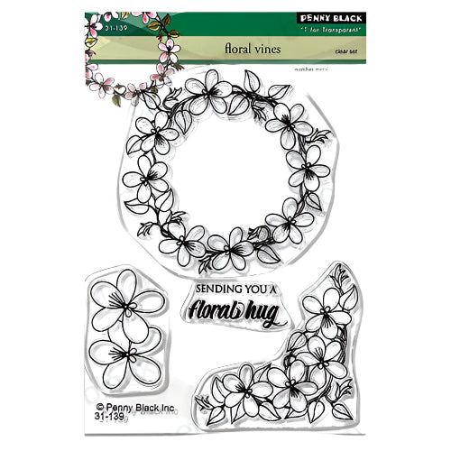 Penny Black Floral Vines Clear Stamps 31-139