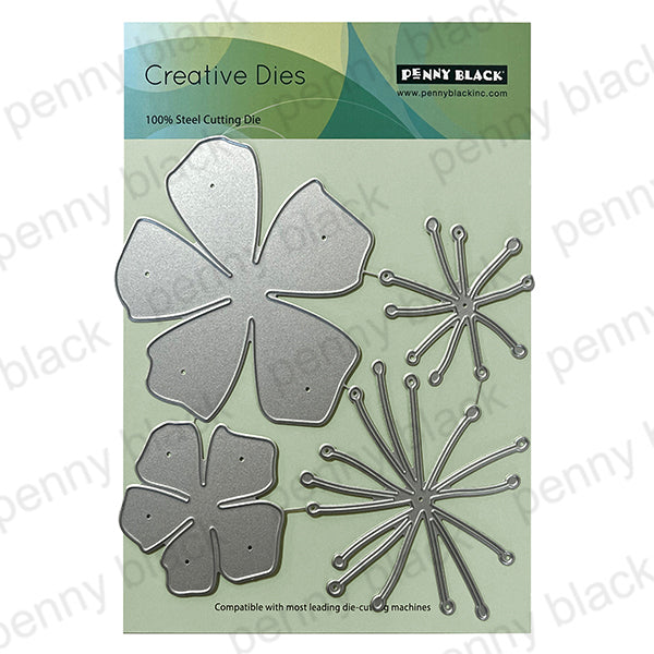 Penny Black Flowering Thin Metal Creative Dies 51-912