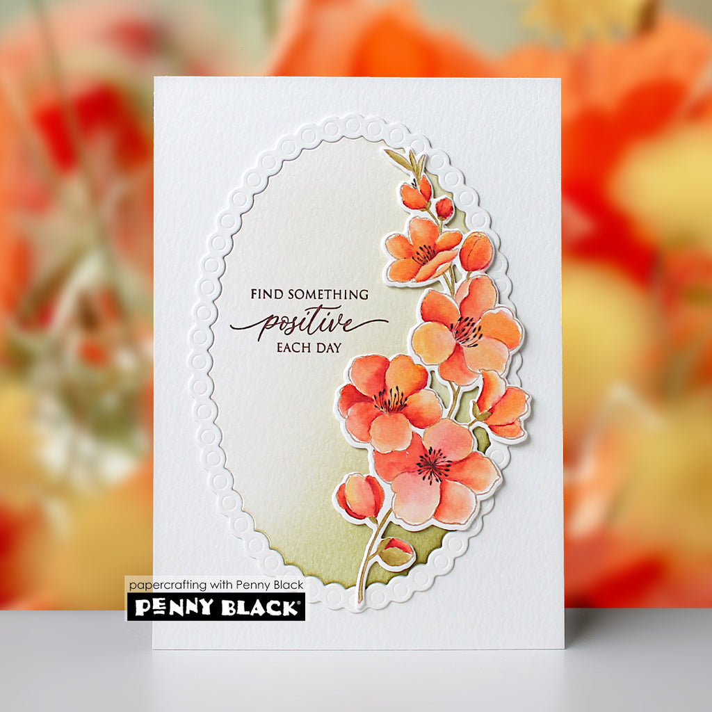 Penny Black Fresh and Lovely Cut Out Coordinating Dies 51-982 orange flowers
