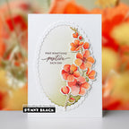 Penny Black Fresh and Lovely Cut Out Coordinating Dies 51-982 orange flowers