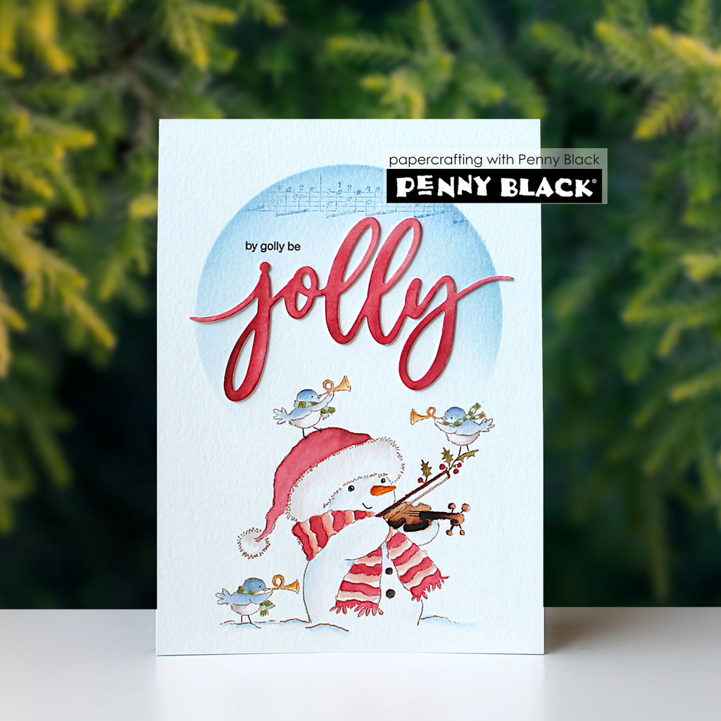 Penny Black Frosty Feathers Clear Stamps 31-155 music